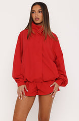 Back For Good Windbreaker Jacket Red